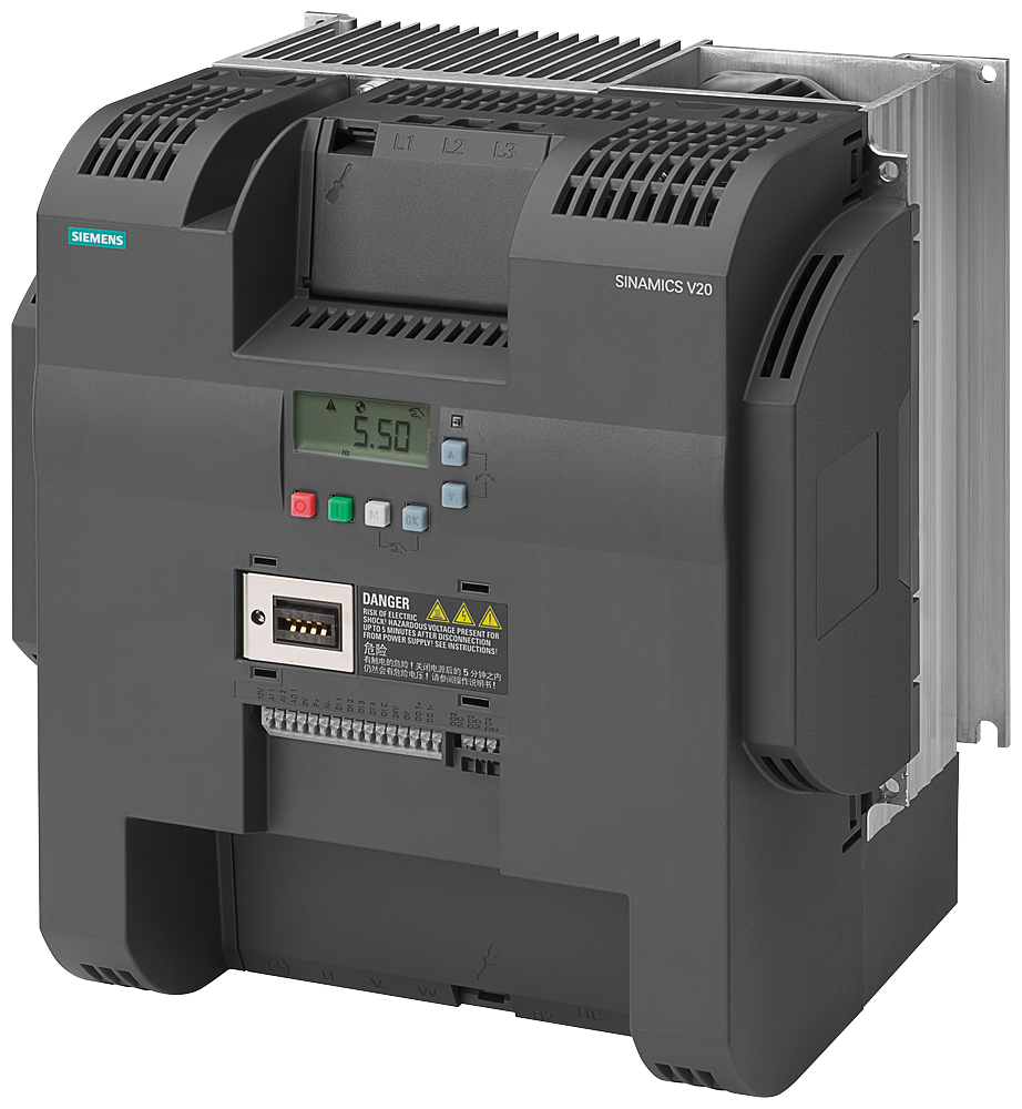 Variador SINAMICS V20 negro Siemens 6SL3210-5BE32-2UV0