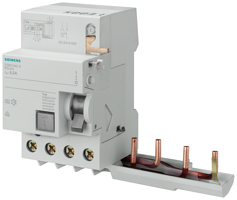 Distribucion Siemens 5SM2342-6 bloque dif., 4 polos, tipo A