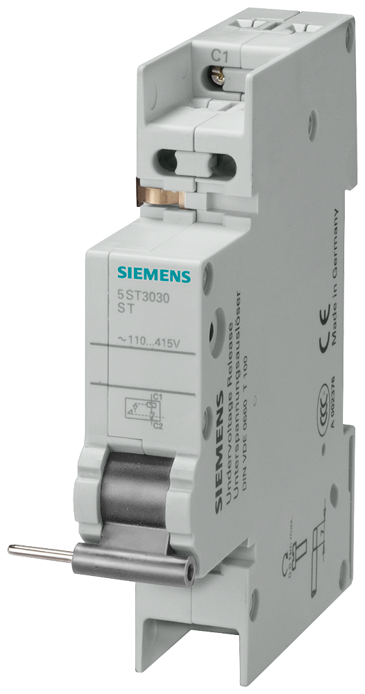 Disparador shunt Siemens 5ST3031, gris claro, accesorio para disyuntor