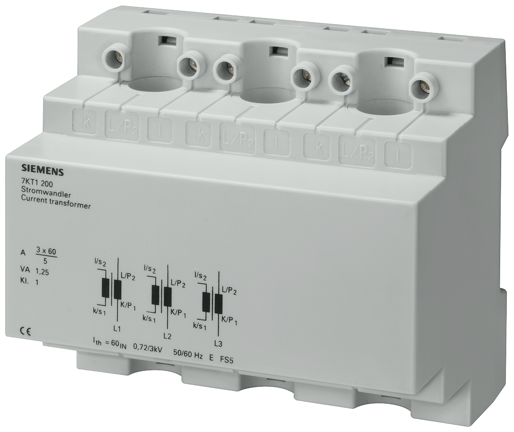 Transformador de intensidad Siemens 7KT1200 blanco compacto