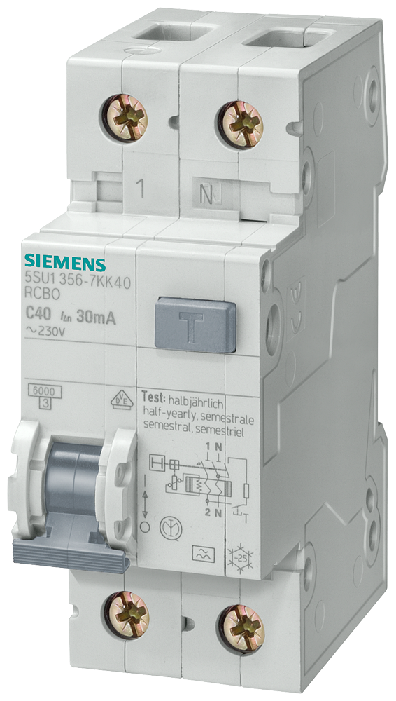 Interruptor FI/LS Siemens 5SU1356-7KK10 6 kA