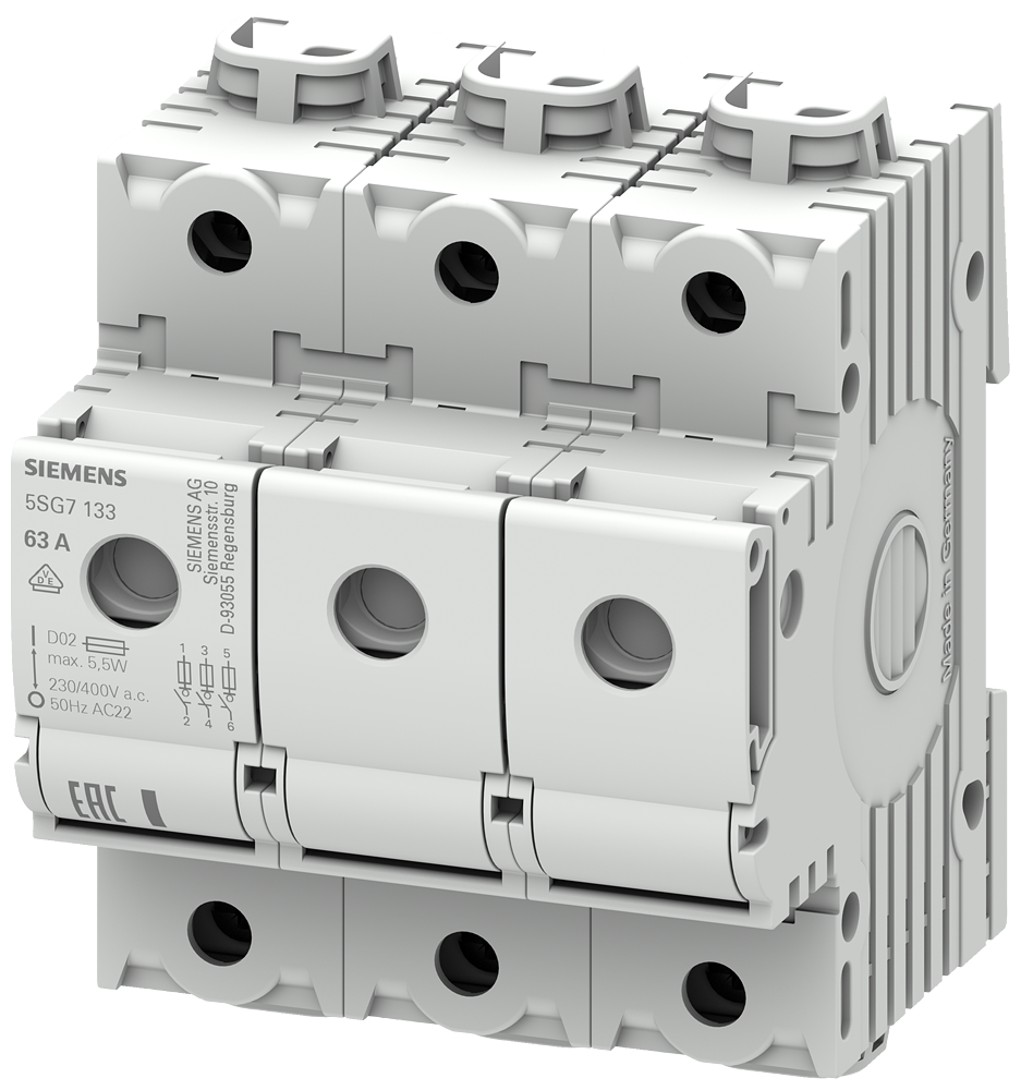 MINIZED 3 módulos Siemens 5SG7133 vista del producto