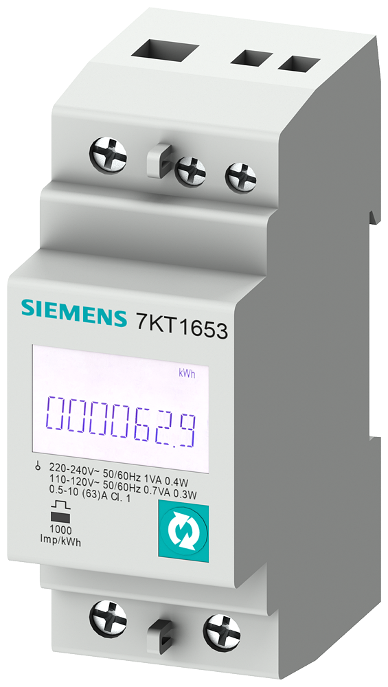 medidor de energía Siemens 7KT1651 vista del producto