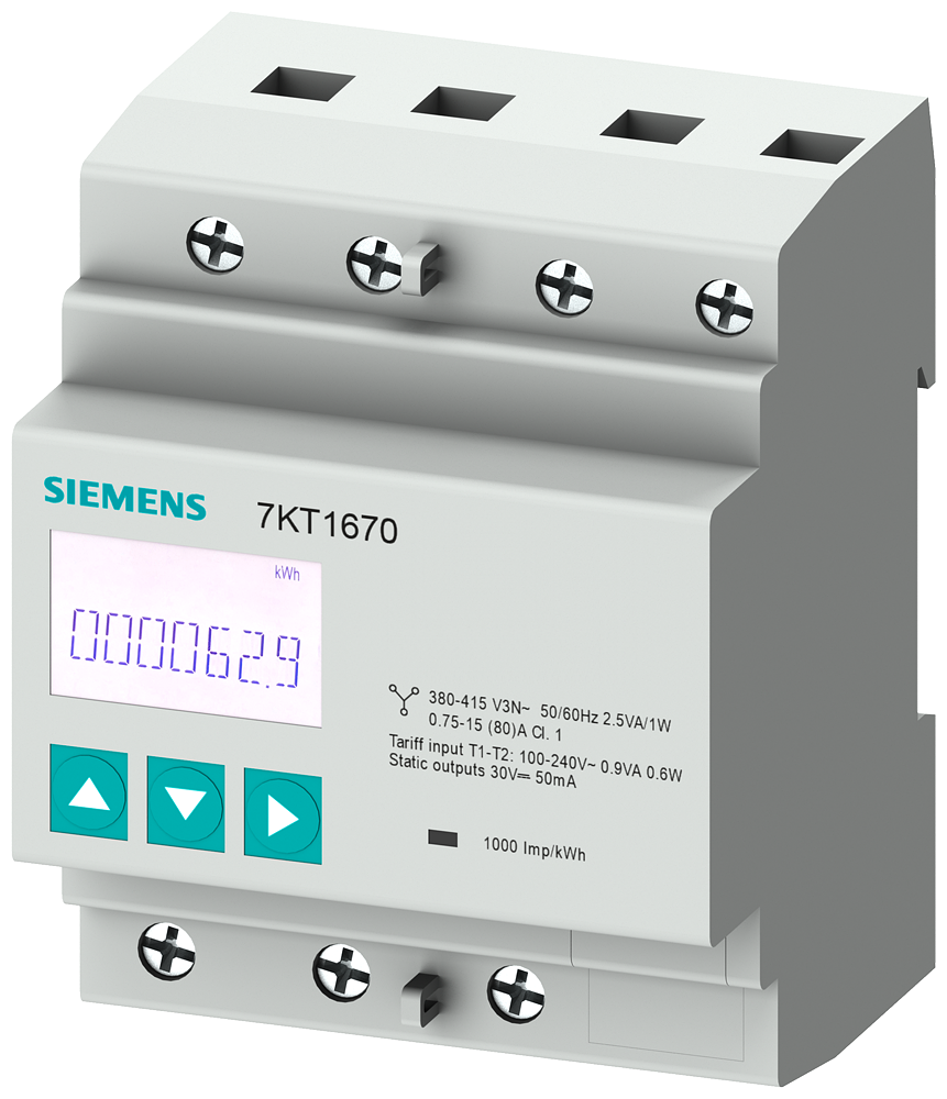 Aparato de medida Siemens 7KT1670 vista del producto