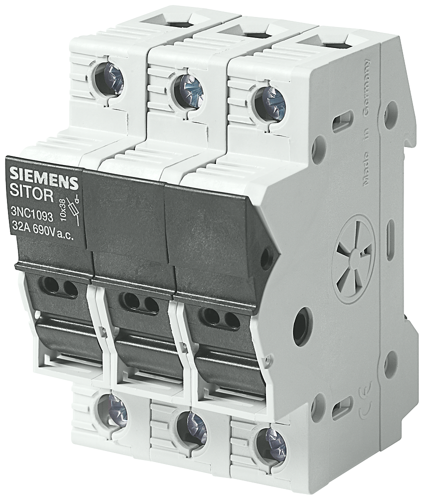 Siemens 3NC1093 SITOR Fusible-Interruptor Estándar Para Tablero Industrial 32A 690V AC