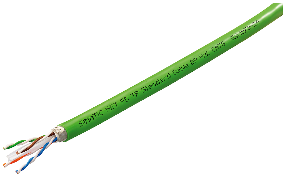 Automatizacion Siemens 6XV1870-2E IE FC TP 4x2 Industrial Ethernet Shielded UL Listed Cable Cat6A AWG22