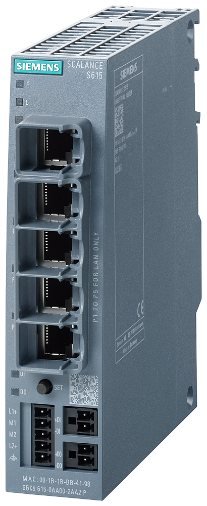 Automatizacion Siemens 6GK5615-0AA00-2AA2 SCALANCE S615 gris