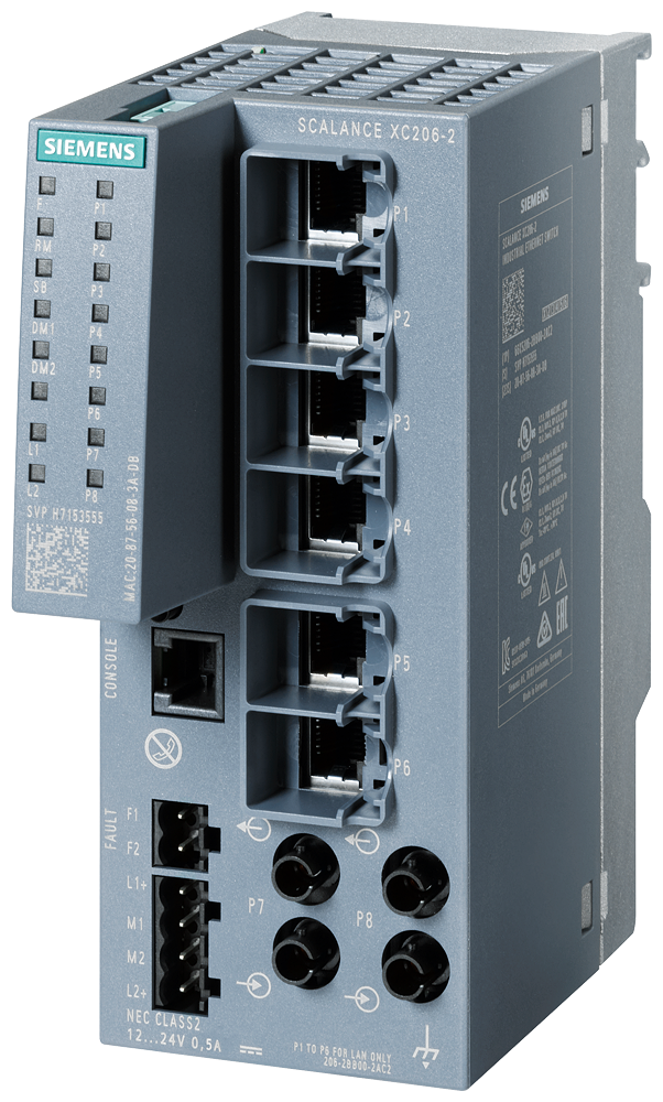 Conmutador de Red Siemens 6GK5206-2BB00-2AC2 vista del producto