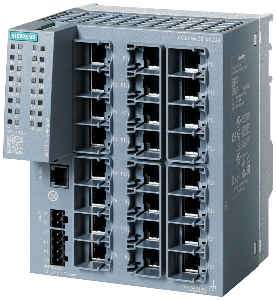 Automatizacion Siemens 6GK5224-0BA00-2AC2 vista del producto