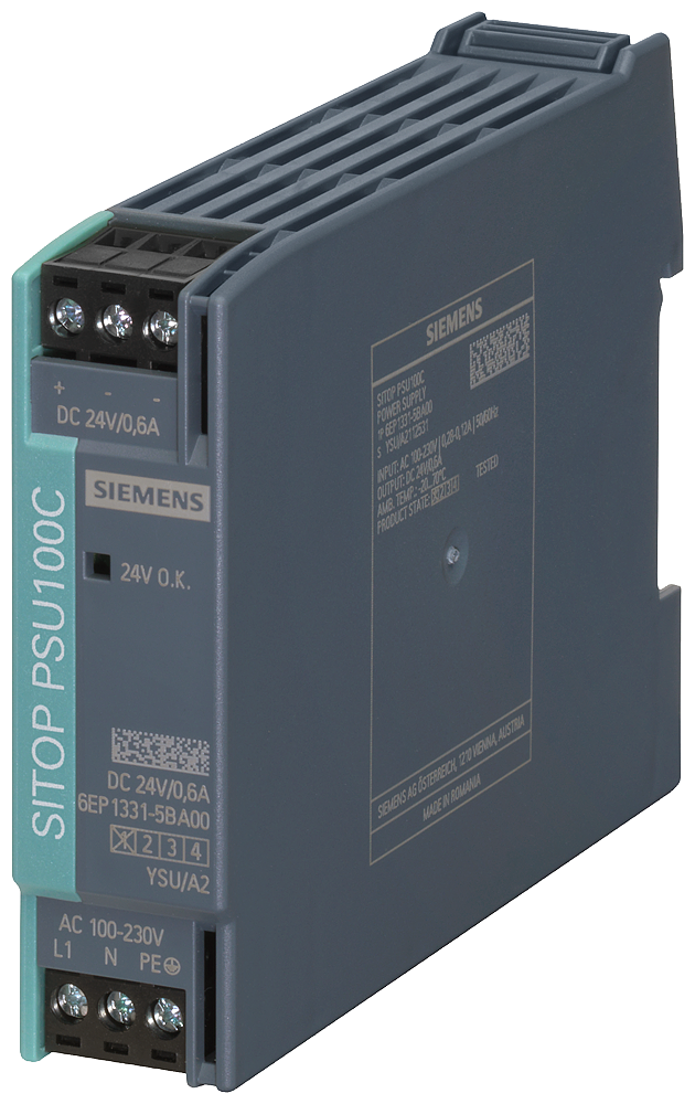 Automatizacion SITOP PSU100C 24 V/0,6 A Siemens modelo 6EP1331-5BA00