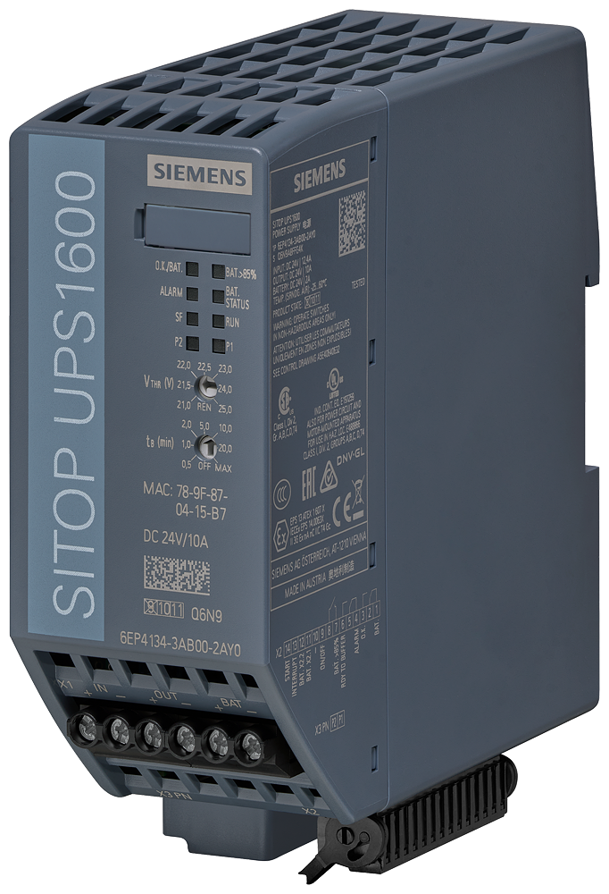 UPS Siemens 6EP4134-3AB00-2AY0 SITOP UPS1600 Fuente Ininterrumpida 10 A Ethernet PROFINET