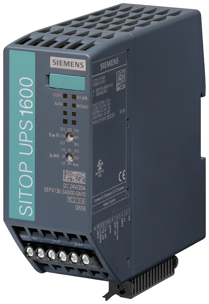 Fuente SITOP UPS1600 24VDC Siemens 6EP4136-3AB00-0AY0 vista del producto