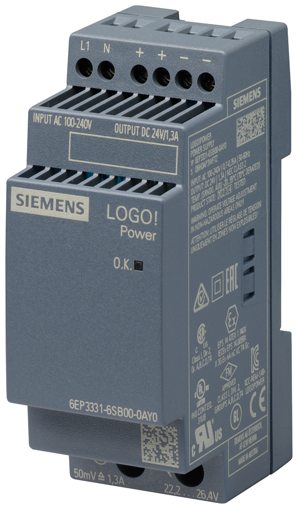 Automatizacion Siemens LOGO!Power fuente 6EP3331-6SB00-0AY0 vista del producto