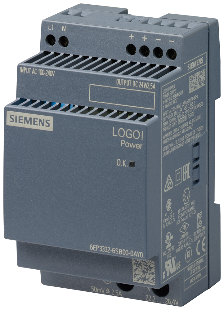 Fuente de alimentación Siemens 6EP3332-6SB00-0AY0.
