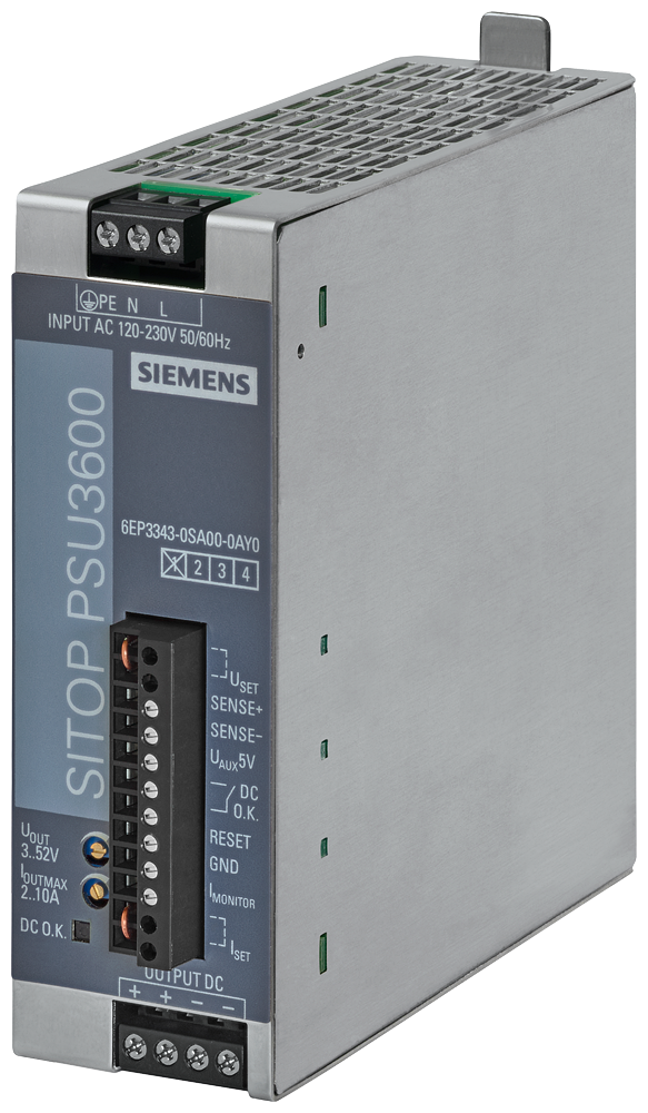 Automatización Siemens 6EP3343-0SA00-0AY0 vista del producto.