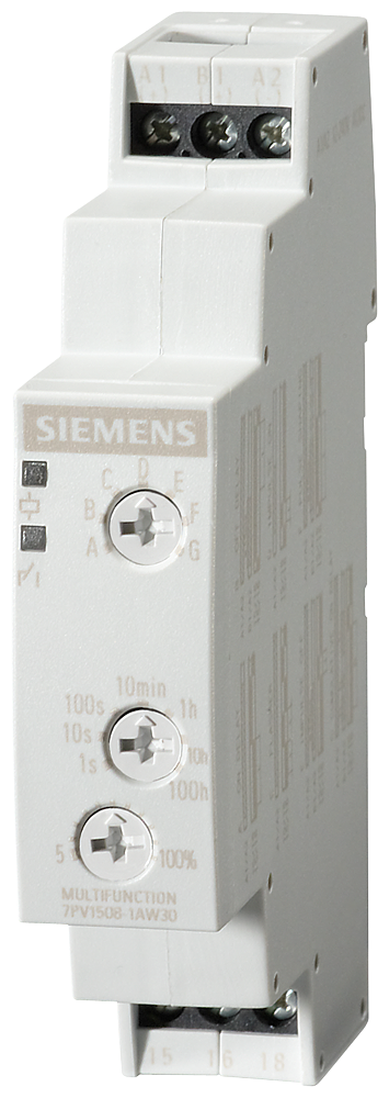 Relé temporizador Siemens 7PV1508-1AW30 blanco