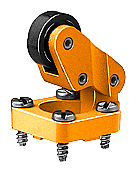 Control Industrial Siemens 3SX3171 vista del producto con carcasa naranja y tornillos visibles