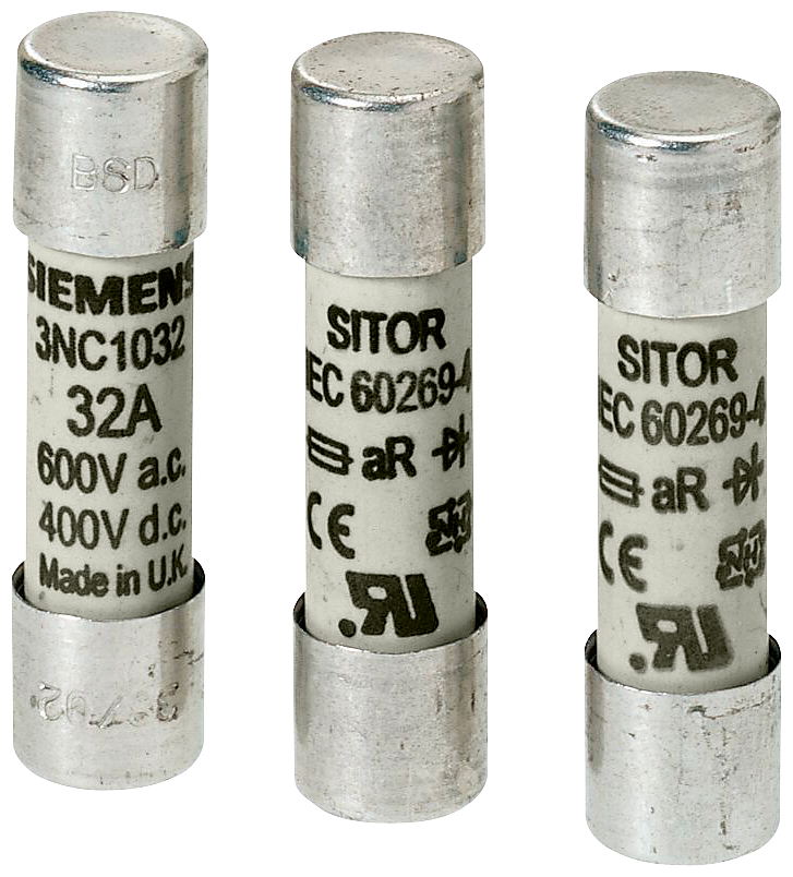 Siemens cartucho fusible 3NC1025 3 piezas