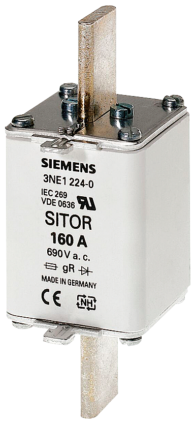 Cartucho de fusibles SITOR Siemens 3NE1224-0