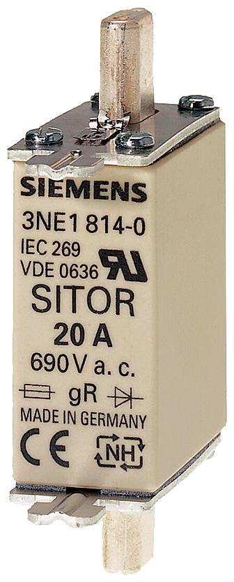 Siemens Cartucho de fusibles 3NE1820-0