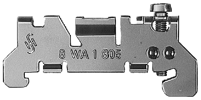 Soporte extremo de acero Siemens 8WA1805 vista del producto