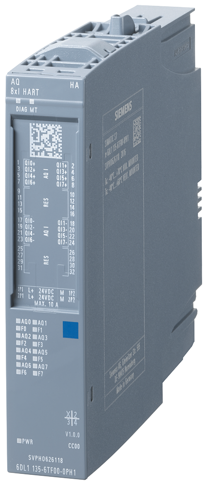 Automatizacion SIMATIC ET 200SP HA, MODULO Siemens 6DL1135-6TF00-0PH1 vista del producto