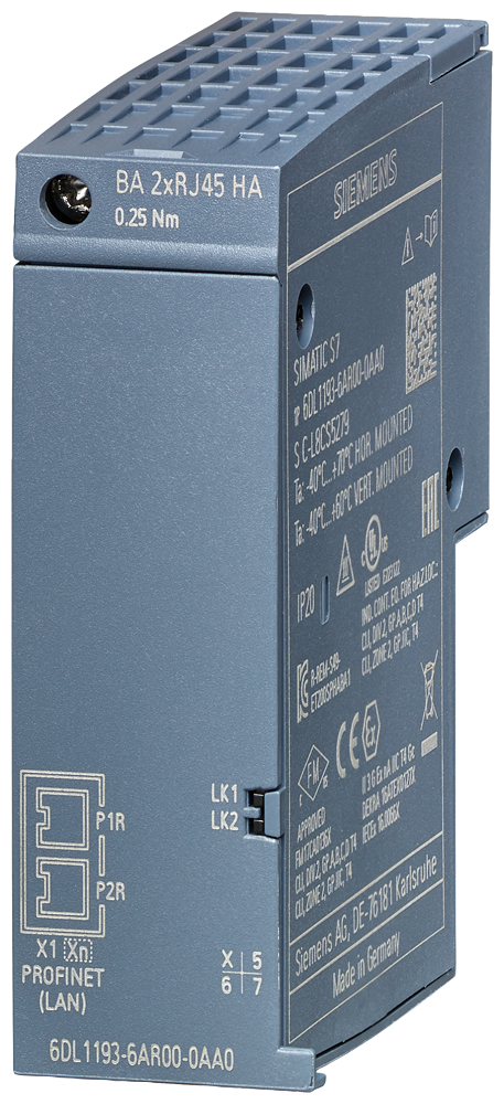 Automatizacion Siemens 6DL1193-6AR00-0AA0 módulo SIMATIC ET 200SP HA