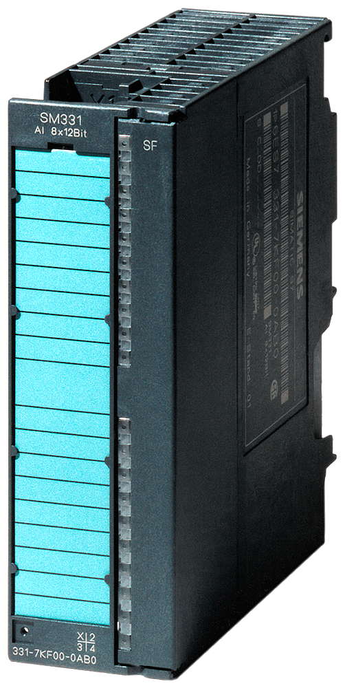 Automatización Siemens 6ES7331-1KF02-0AB0 frontal azul
