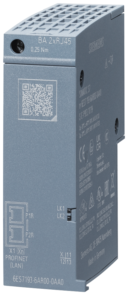 Adaptador de bus SIMATIC ET Siemens 6ES7193-6AR00-0AA0