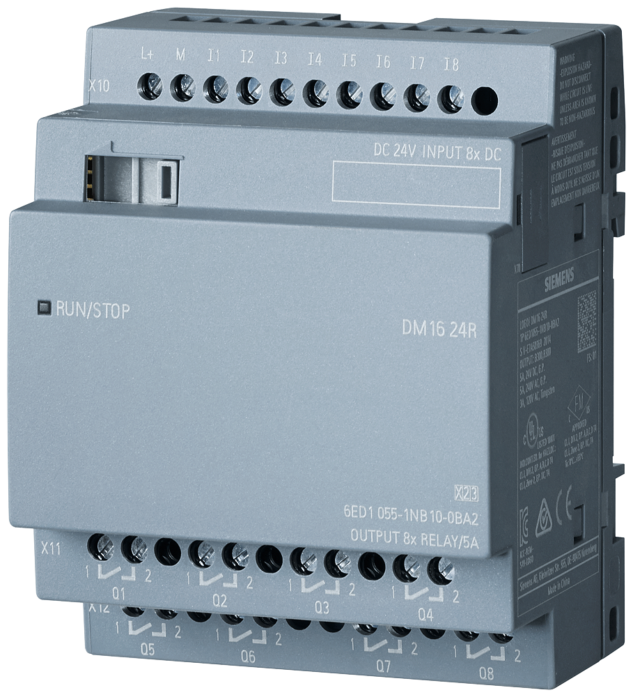 LOGO DM16 módulo de ampliación 8DI/8DO para LOGO 8 PLC Siemens 6ED1055-1NB10-0BA2