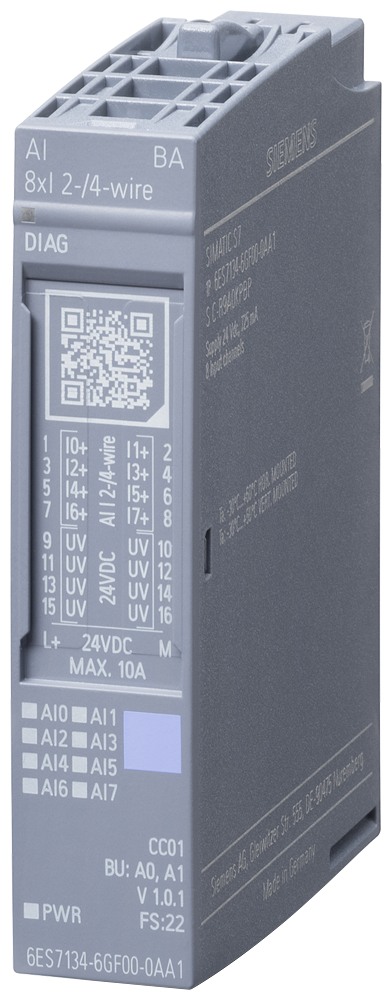 Módulo de entrada analógica Siemens 6ES7134-6GF00-0AA1