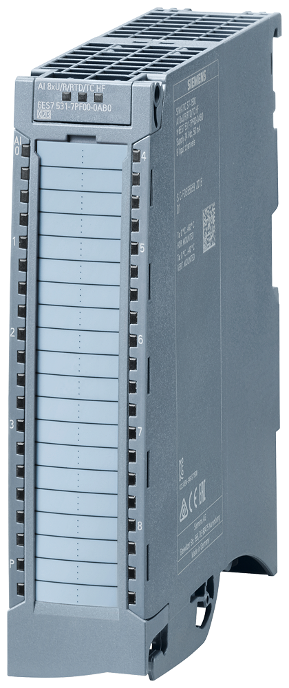 Siemens SIMATIC S7-1500 Módulo Entradas Analógicas 8 Canales, 16 Bits 6ES7531-7PF00-0AB0