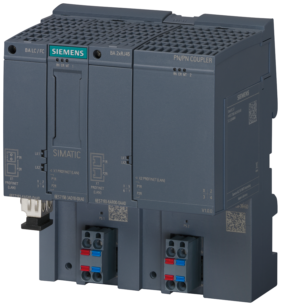 Automatización Siemens 6ES7158-3AD10-0XA0 color azul