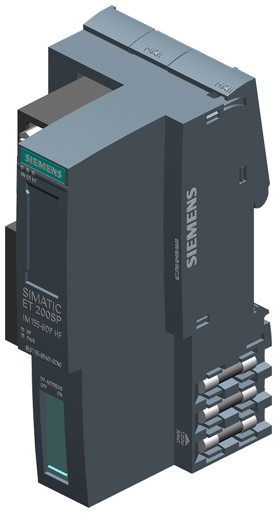 Siemens Automatización 6ES7155-6BA01-0CN0 SIMATIC ET 200SP Módulo De Entrada Y Salida IM 155-6DP HF