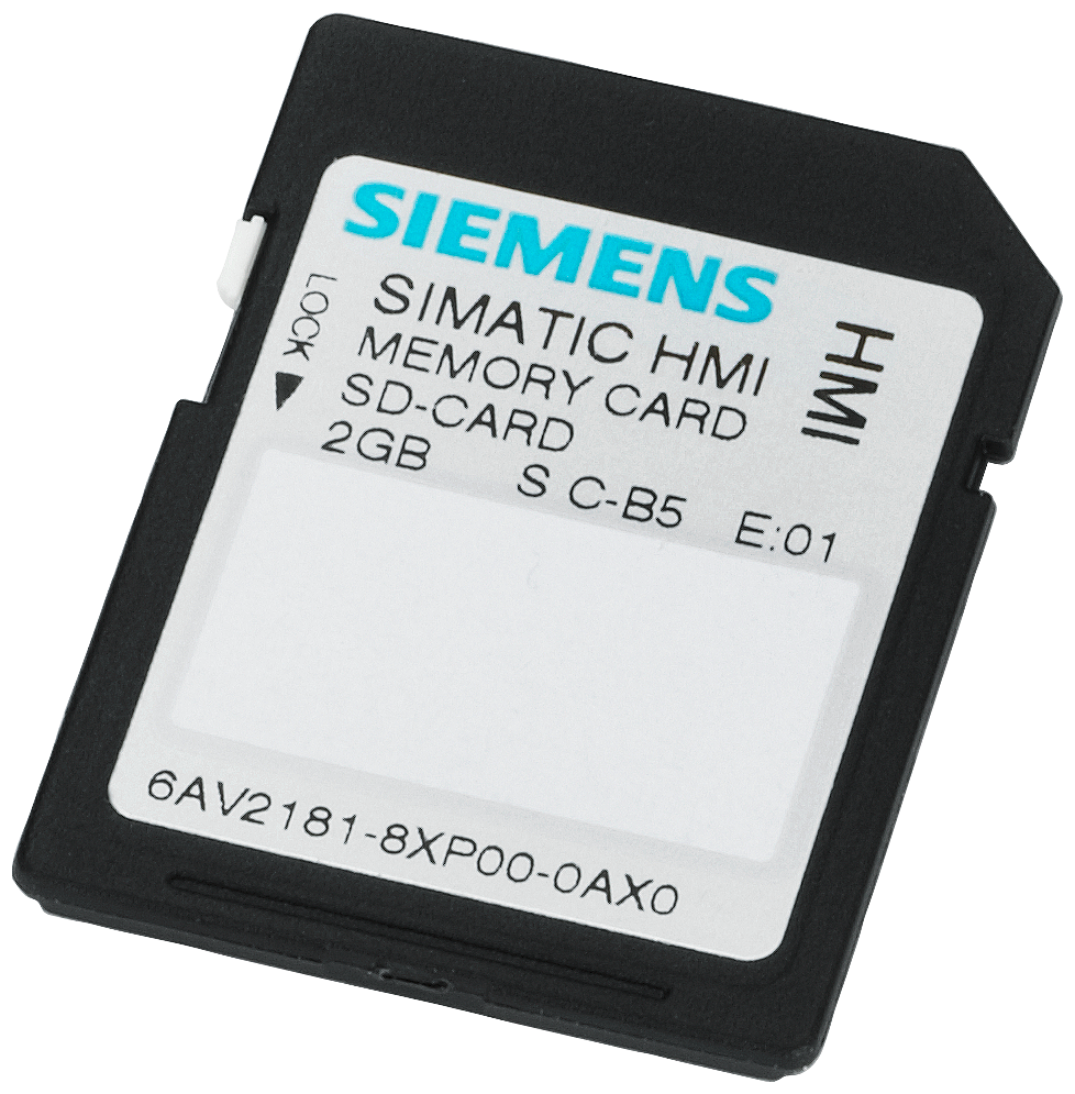 Tarjeta de memoria SD Siemens 6AV2181-8XP00-0AX0
