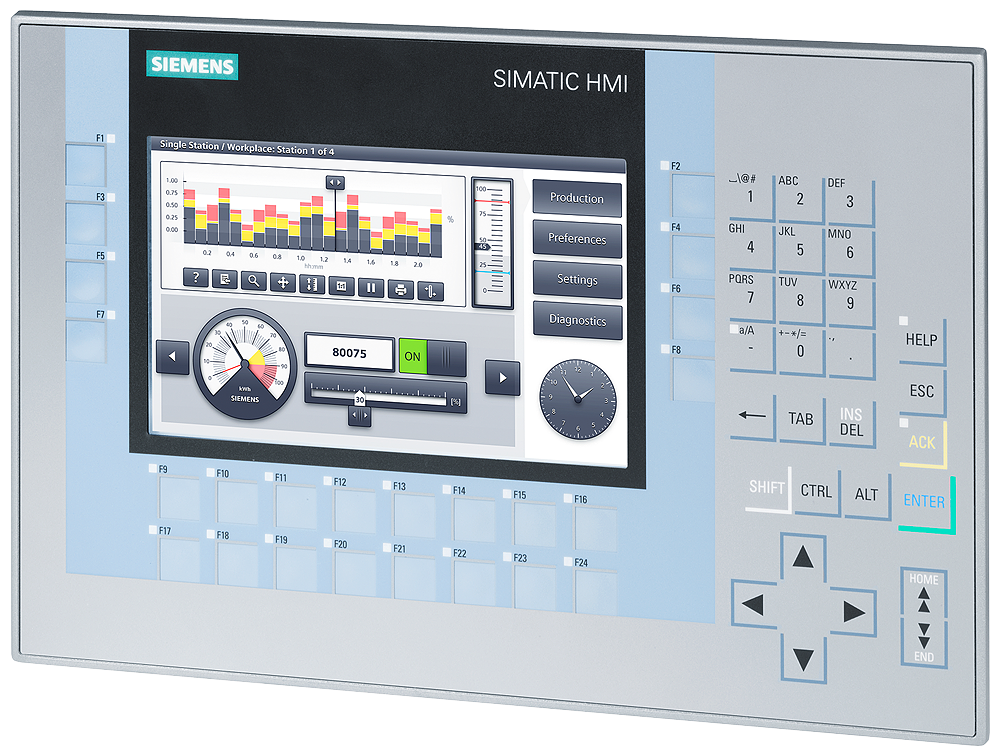 Automatizacion SIMATIC HMI KP700 Comfort Siemens 6AV2124-1GC01-0AX0 vista del producto