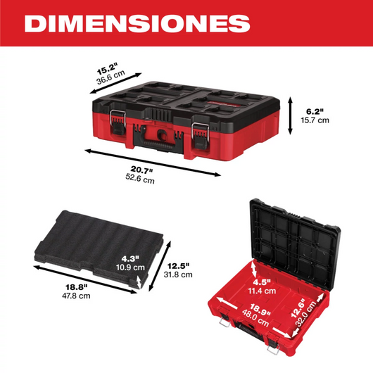 Caja para Herramientas Packout Milwaukee 48-22-845