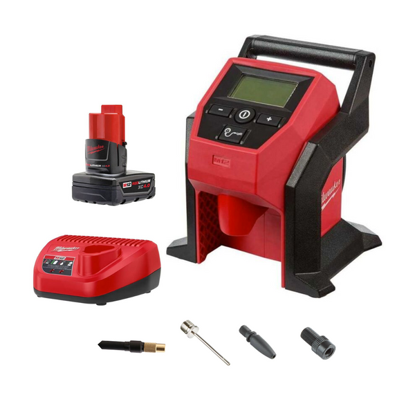 Kit de inflador de neumáticos compacto M12 Milwaukee 2475-21XC