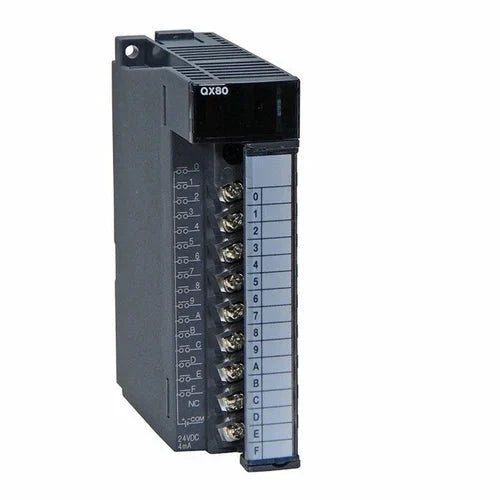 Modulo de 16 entradas digitales; comun negativo (source) 24 V CC Mitsubishi QX80