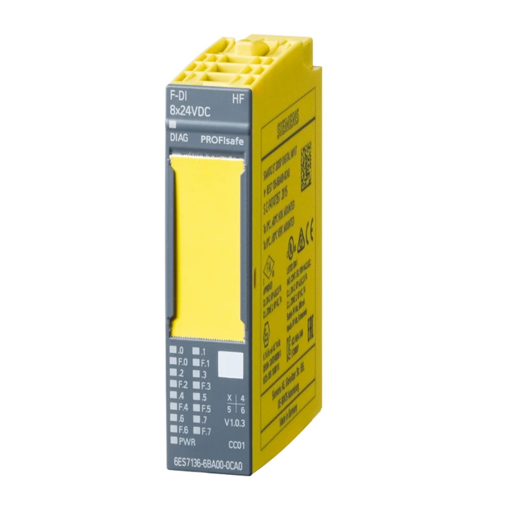 Automatización Siemens 6ES7136-6BA01-0CA0 SIMATIC DP Módulo De Entrada Digital 8xDI 24VDC HF PLe SIL3