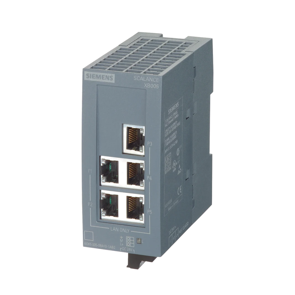 Interruptor no administrado gris Siemens 6GK5005-0BA00-1AB2