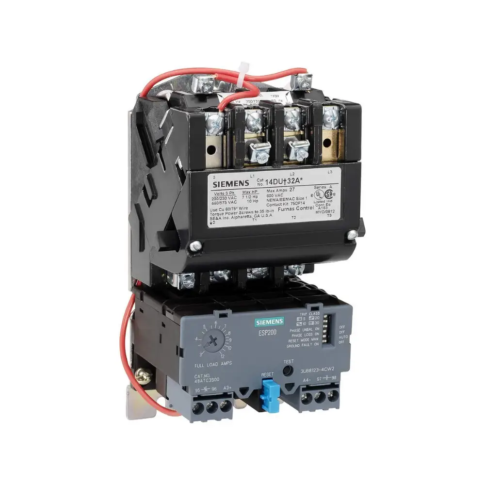 Conjunto Siemens US2:14DUE32BA contactor y arrancador suave