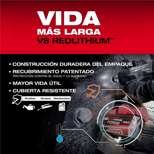 Bateria M18 REDLITHIUM FORGE XC6.0 Milwaukee 48-11-1861
