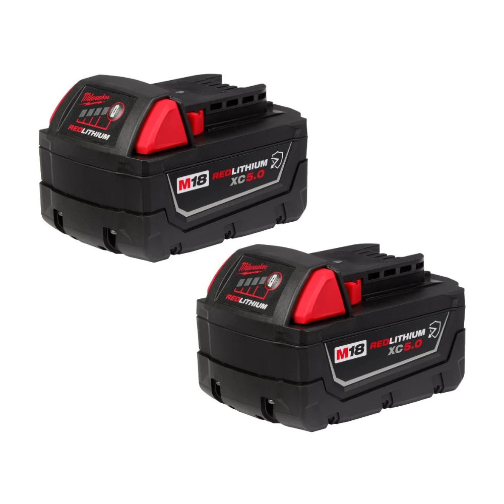 Juego Baterías M18 REDLITHIUM XC5.0 con capacidad extendida Milwaukee 48-11-1852 2 piezas