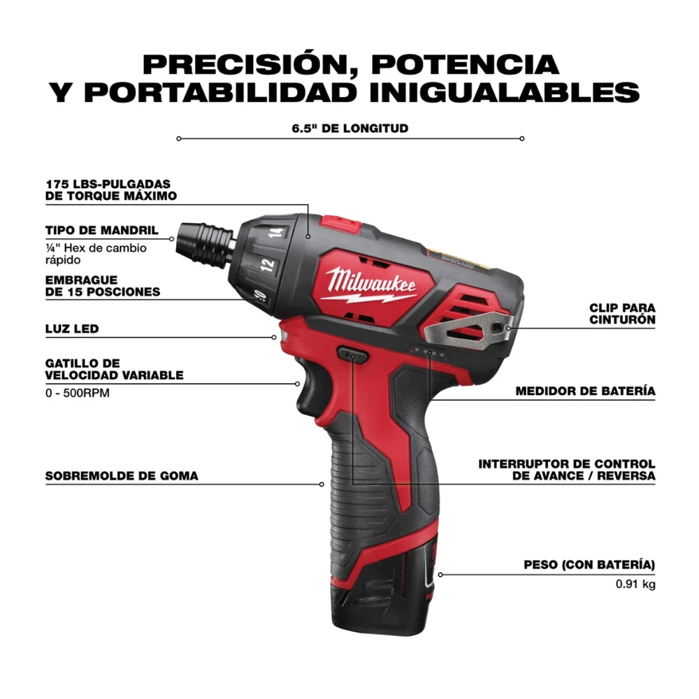 Destornillador Compacto Milwaukee 2401-22