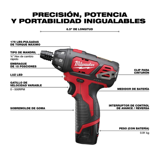 Destornillador Compacto Milwaukee 2401-22