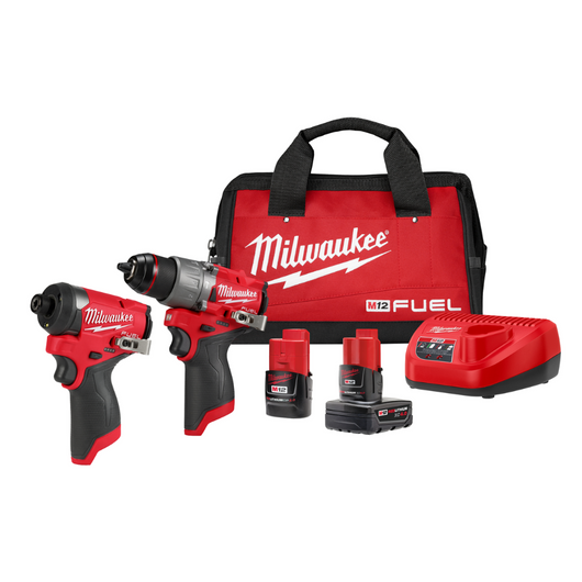 Kit combinado M12 Taladro Percutor/Atornillador de Impacto Milwaukee 3497-22