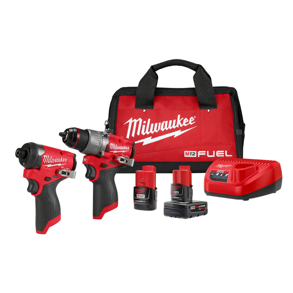 Kit combinado M12 Taladro Percutor/Atornillador de Impacto Milwaukee 3497-22