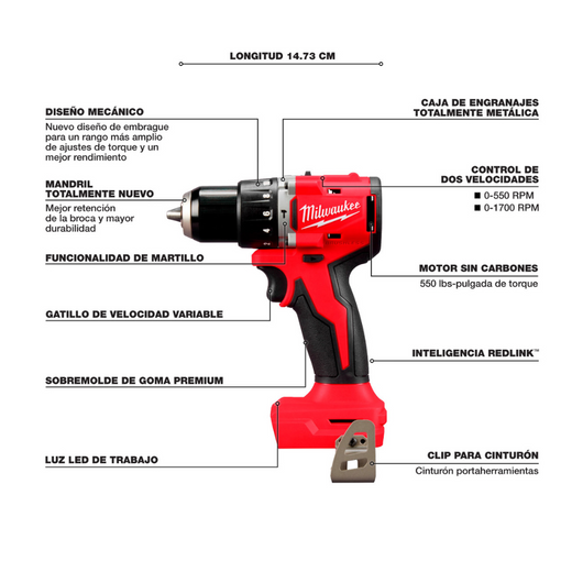 Rotomartillo/Pistola de Impacto Milwaukee 2900-22CT