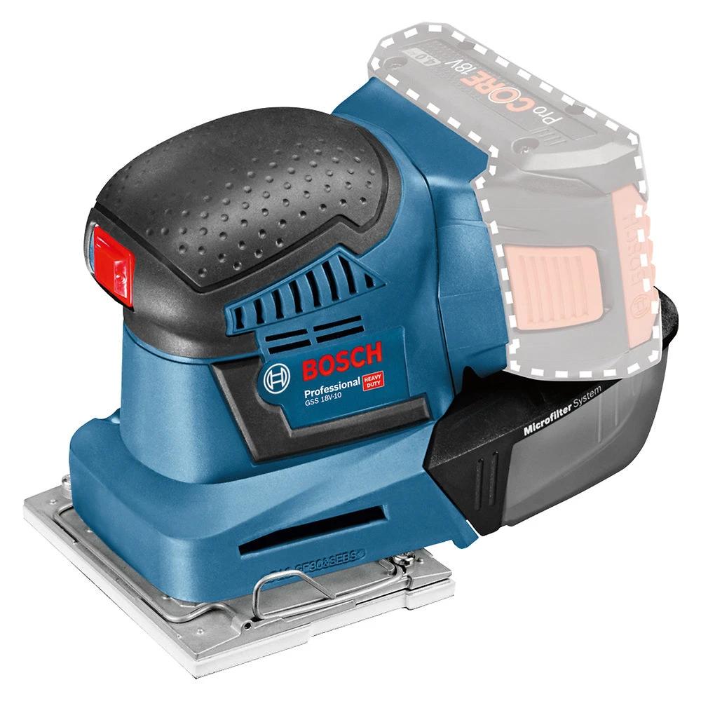 Lijadora orbital inalámbrica Bosch GSS 18V-10